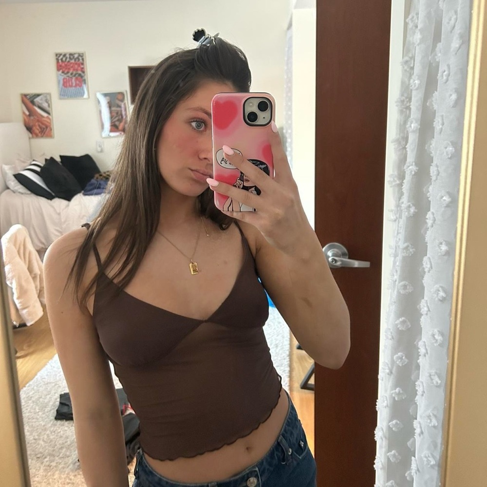 SHEIN Chocolate Brown Camisole Top